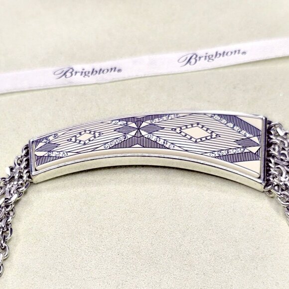 Brighton Kenya Multi Strand Statement Collar Necklace Silver-plated - Picture 11 of 12